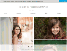 Tablet Screenshot of beckycphotography.com